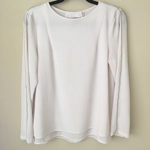 H&M Sheer Open-Back Blouse